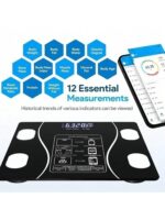 Pametna digitalna vaga za telesnu težinu do 180kg – Bluetooth, BMI i analiza tela - YUK278-571 - Slika 2