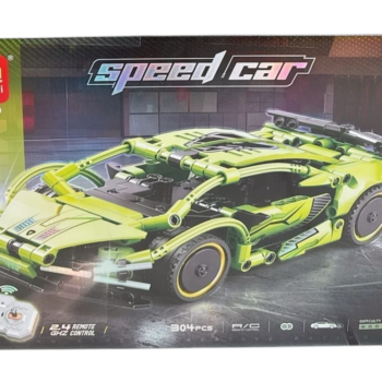 Set na sklapanje RC Speed Car – zeleni sportski auto set 8700 | Model za slaganje sa daljinskim upravljanjem 2.4GHz
