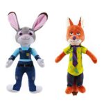Zootopia plišane igračke Nick i Judy – plišani lisac i policijska zeka | Mekane lutke iz crtanog filma Zootopia za decu - Slika 4