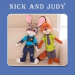 Zootopia plišane igračke Nick i Judy – plišani lisac i policijska zeka | Mekane lutke iz crtanog filma Zootopia za decu - Slika 5