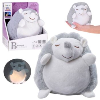 Plišana muzička lampa jež – igračka koja diše i projektuje svetlo 🌙🦔 | Umirujuća noćna lampa za bebe