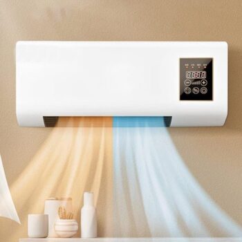 Zidna grejalica u obliku klime – 2u1 grejalica i ventilator sa digitalnim ekranom – 1500W