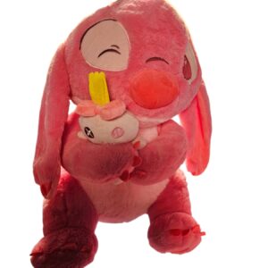 IGRACKA PLISANI Stich sa igrackom roze  50cm