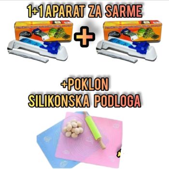 2 Dolmer aparata za uvijanje sarmi + poklon silikonska podloga za mesenje