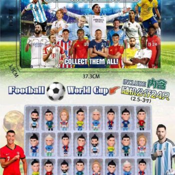 Football Stars Advent kalendar – 24 fudbalske figurice, poklon set za decu