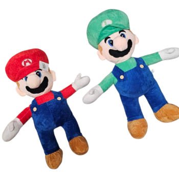 Super Mario & Luigi plišane igračke 40 cm – veliki plišanci (prodaja na komad)