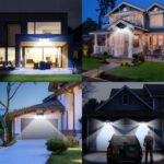 Solarni LED reflektor sa senzorom pokreta – trodelni rotirajući panel - Slika 5