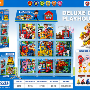 OOGROMNA Paw Patrol kućica za igru sa figuricama – velika patrolne šape set 60+ delova