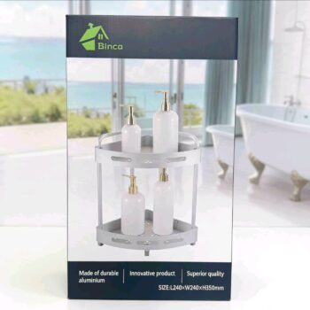 Ugaona polica za kupatilo – maksimalno iskorišćen prostor! JC-6000152 🚿✨