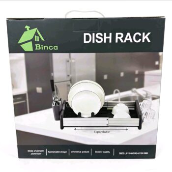 Rastegljivi oceđivač za sudove – aluminijumski stalak za posuđe sa držačem za escajg JC-58000297 🍽️✨