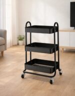 Kuhinjska kolica na točkiće – metalni organizer sa 3 nivoa za kuhinju, kupatilo i ostavu JC-7000003 🍽️✨ - Slika 3