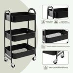Kuhinjska kolica na točkiće – metalni organizer sa 3 nivoa za kuhinju, kupatilo i ostavu JC-7000003 🍽️✨ - Slika 2