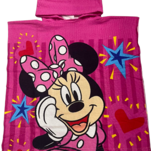 Dečiji pončo peškir sa kapuljačom - Pončo Mini maus - Peškir sa kapuljačom lin-008