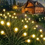 Solarne dekorativne lampe – žute kuglice, set 2 komada, LED rasveta za dvorište - Slika 2