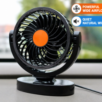 Ventilator za auto 12V – mini ventilator za kabinu sa jakim protokom vazduha