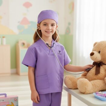 Dečiji kostim doktora / doktorke – Aesthetic Doctor ljubičasti medicinski set