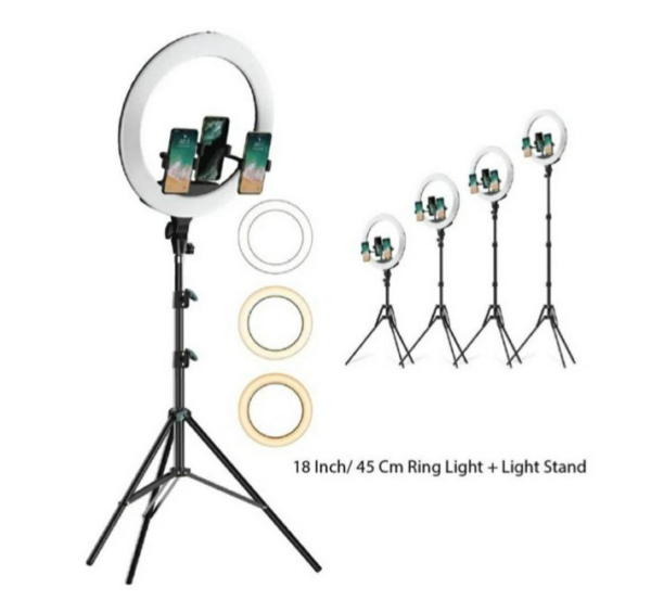 Ring light 45 cm sa stalkom i držačem telefona za snimanje