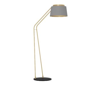 EGLO ALMERIMAR 390174 – podna lampa, crna, boja brušenog mesinga, glavna fotografija