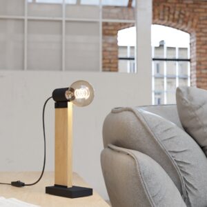EGLO BAILRIGG 43904 – stona lampa, crna, braon, prikaz 2