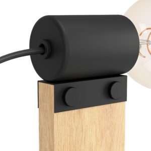 EGLO BAILRIGG 43904 – stona lampa, crna, braon, prikaz 4