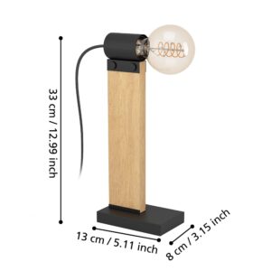 EGLO BAILRIGG 43904 – stona lampa, crna, braon, prikaz 6