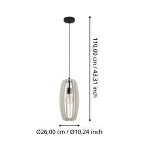 EGLO BAJAZZARA 900502 – visilica, crna, prikaz 5