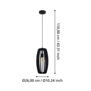 EGLO BAJAZZARA 900504 – visilica, crna, prikaz 4