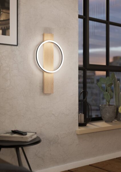 EGLO BOYAL 901715 – zidna lampa, crna, braon, prikaz 3