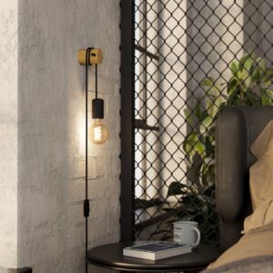 EGLO BUDDON 43898 – zidna lampa, braon i crna, prikaz 2