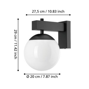 EGLO BUFALATA 900669 – zidna lampa, crna, prikaz 4