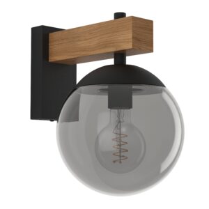 EGLO BUFALATA 900671 – zidna lampa, crna, braon, glavna fotografija