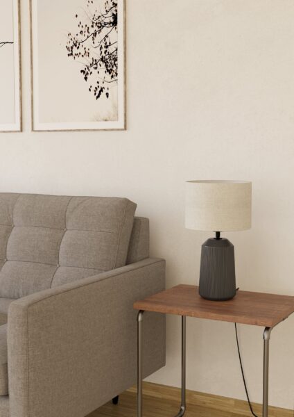 EGLO CAPALBIO 900824 – stona lampa, siva, u enterijeru