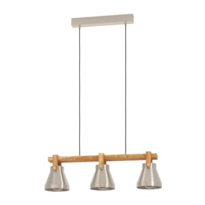 EGLO CAWTON 43952 – visilica, boja čelika, rustik braon, glavna fotografija