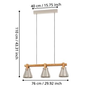 EGLO CAWTON 43952 – visilica, boja čelika, rustik braon, prikaz 7