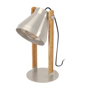 EGLO CAWTON 43953 – stona lampa, boja čelika, rustik braon, glavna fotografija