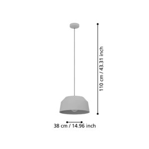 EGLO CONTRISA 900379 – visilica, siva, prikaz 4