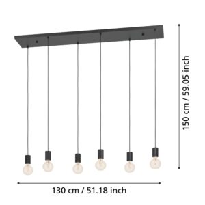 EGLO COTILLAS 390268 – visilica, crna, prikaz 5
