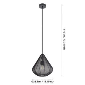 Dimenzije visilice DOLWEN 43994, prečnik 33,5 cm i visina 110 cm
