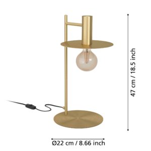 EGLO ESCANDELL 900734 – stona lampa, boja brušenog mesinga, prikaz 6