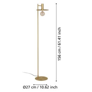 EGLO ESCANDELL 900735 – podna lampa, boja brušenog mesinga, prikaz 6