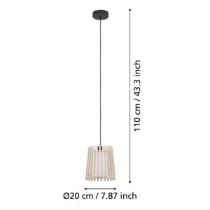 EGLO FATTORIA 900902 – visilica, crna, prikaz 6