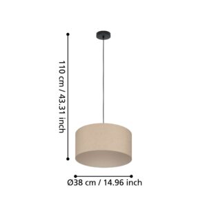 EGLO FENIGLIA 900859 – visilica, crna, prikaz 3