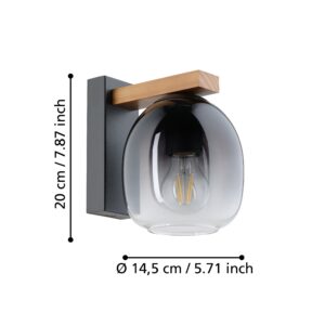 EGLO FILAGO 900826 – zidna lampa, braon i crna, prikaz 6