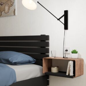EGLO FORCADET 900865 – zidna lampa, crna, siva, prikaz 2