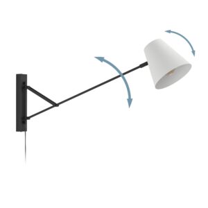 EGLO FORCADET 900865 – zidna lampa, crna, siva, prikaz 5