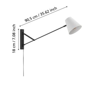 EGLO FORCADET 900865 – zidna lampa, crna, siva, prikaz 7