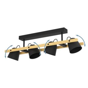 EGLO HORNWOOD-Z 900882 – plafonjera, crna, braon, prikaz 7