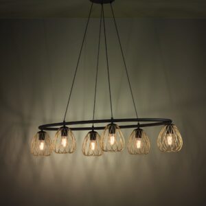 EGLO JAZMINIA 1 390092 – visilica, crna, boja mesinga, prikaz 2