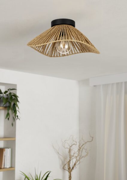 EGLO LAVISTER 44071 – plafonjera, crna, u enterijeru
