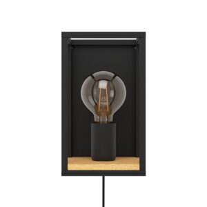 EGLO LIBERTAD 99796 – zidna lampa, crna, braon, prikaz 4